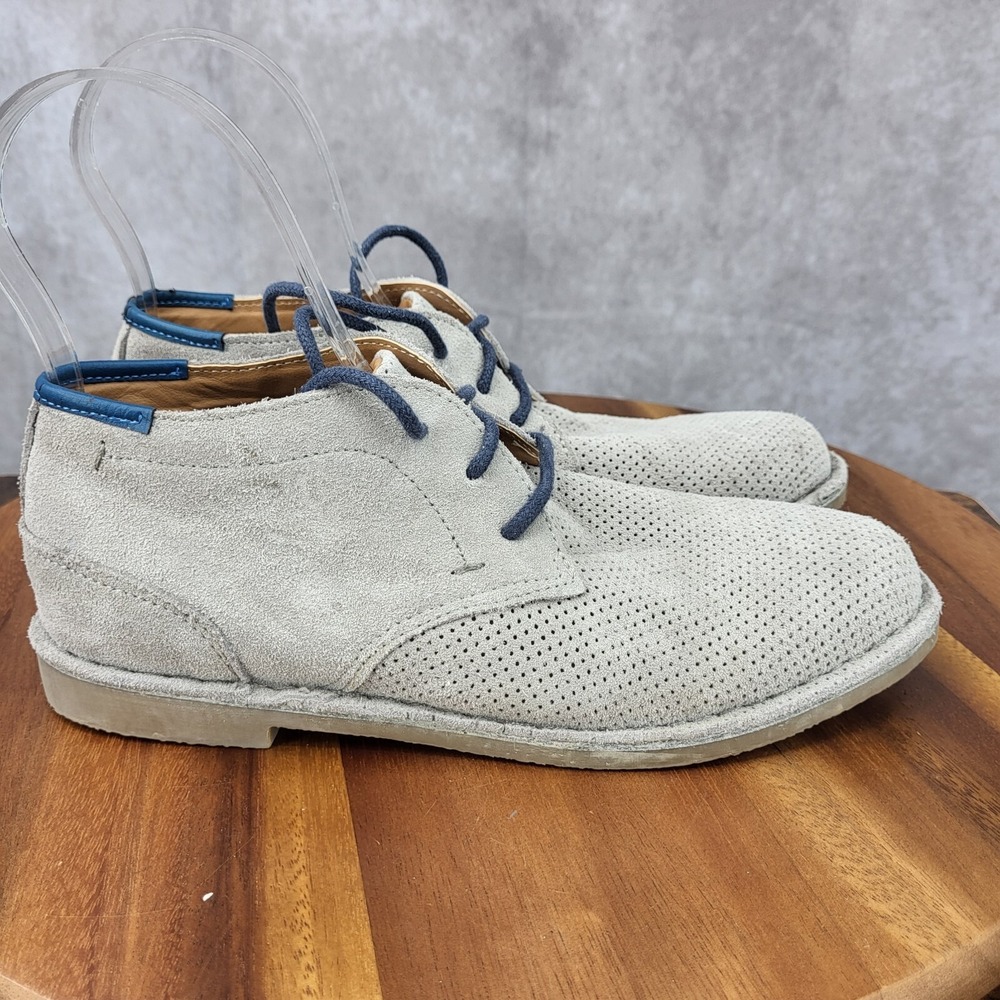 Kenneth Cole New York Oxford‎ Shoes Boys 4 Gray Suede Leather Dress Shoes
